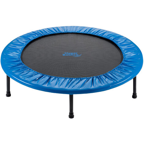 Upper Bounce 36 Inch 91cm Mini Fitness Exercise Trampoline Rebounder Trampette for Gym, Indoor Workout, Cardio, Weight Loss - Two-Way Foldable with Carry-on Bag