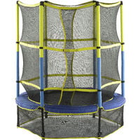 Upper Bounce 55" 140cm Baby Kids Junior Trampoline & Enclosure Safety Net for Indoor, Outdoor, Garden