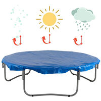 6ft Trampoline Cover - Waterproof Cover for Weather, Wind, Rain & UV Protection of Round Trampolines of All Brands and Models - Blue