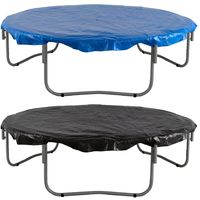 14ft Trampoline Cover - Waterproof Cover for Weather, Wind, Rain & UV Protection of Round Trampolines of All Brands and Models - Black