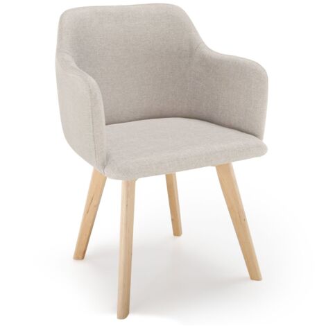 Chaise Tissu Beige Kandi (1/5)