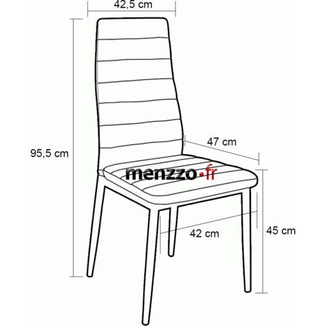 Lot de 8 chaises Stratus Blanc