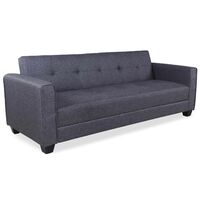 Cotecosy – Canapé convertible 3 places clic-clac – Tissu velours gris foncé – Dimensions L200 x P78 x H78 cm – Confort optimal avec accoudoirs larges