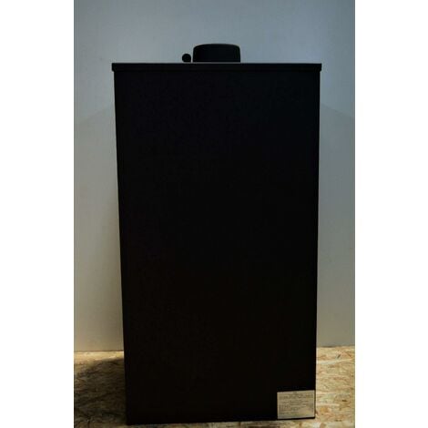 Stufa a legna da 14 kW con forno, bruciatore a legna e camino