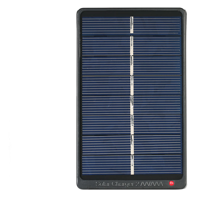 2 * AA / AAA Cargador de baterias recargables, Cargador solar 1W 4V Panel solar