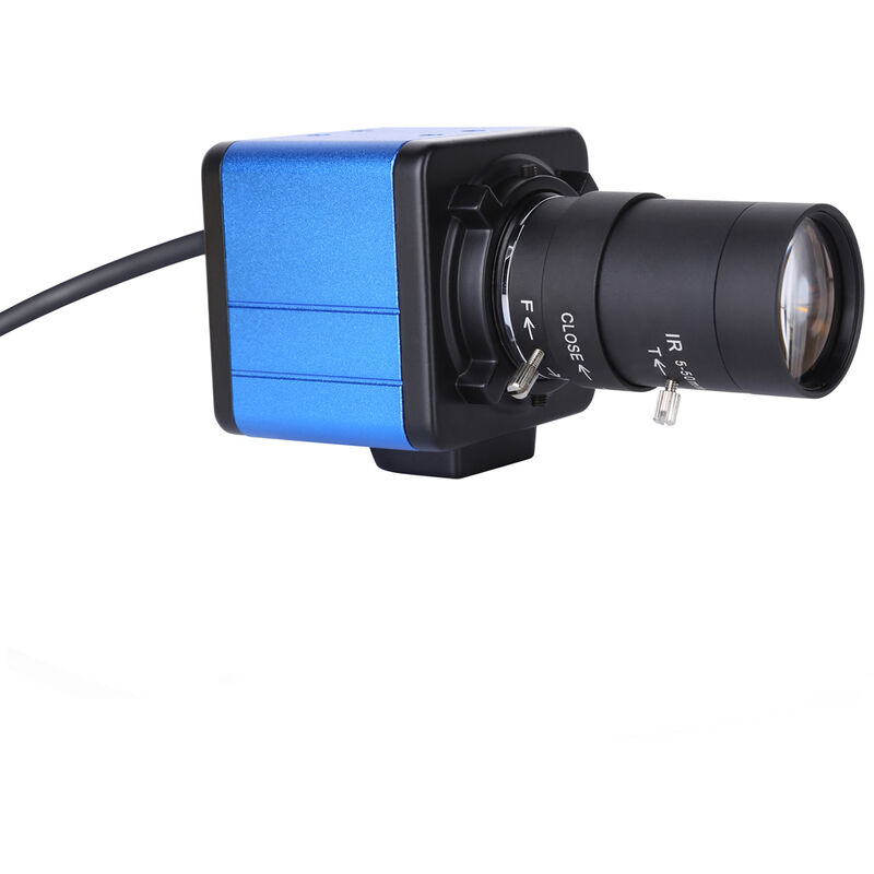 Aibecy 1080P HD de la camara del ordenador camara webcam de 2 megapixeles con zoom optico 10X 80 grados de angulo ancho Manual Compensacion de la exposicion de enfoque automatico con microfono USB Plug & Play para videoconferencias, azul, sin soporte