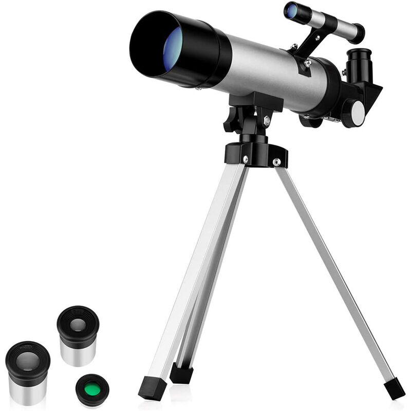 Telescopio astronomico con el tripode Star Finder Alcance de zoom telescopio monocular para ninos principiantes