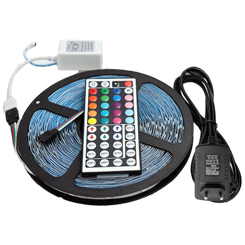 Rgb Led Luz tira flexible 44 ir las llaves mando distancia decoracion del hogar lampara no prueba