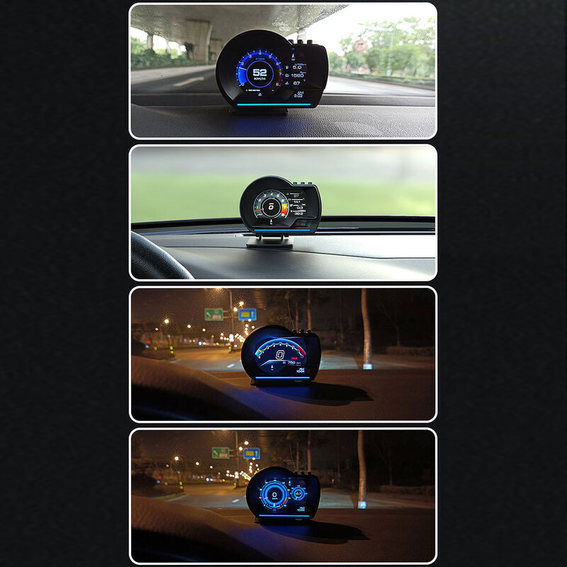 Universal Car Head Up Display de Alta definición OBD HUD Proyector de Parabrisas Alarma de Seguridad de Exceso de Velocidad Lectura de Flujo de Datos Alarma de Falla Eliminación de fallas 