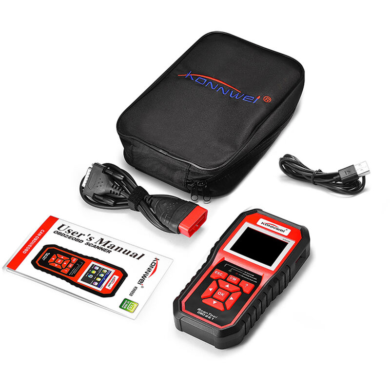 KONNWEI 850 del explorador de codigo OBD2 herramienta universal lector del coche de motor de fallo Codigo de analisis de diagnostico