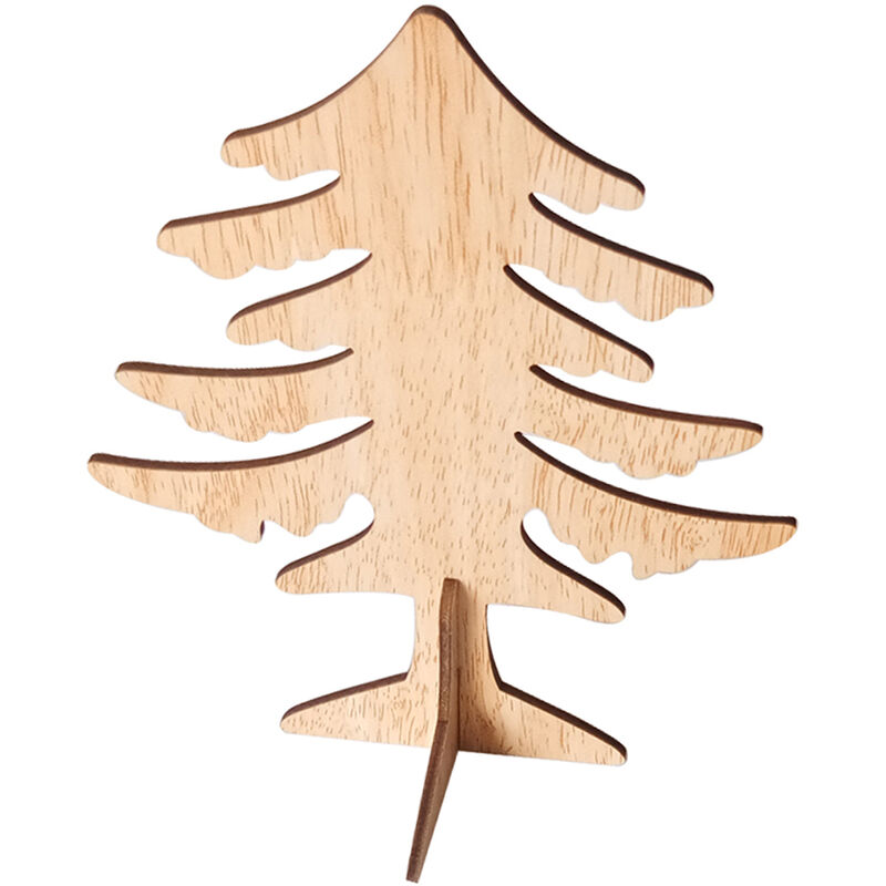 Artesania de madera Mesa de Navidad para el hogar Adorno de arbol Decoracion Juguete para niños Regalo Decoracion de fiesta de año nuevo Decoracion de mesa para el hogar Tamaño grande, Grande