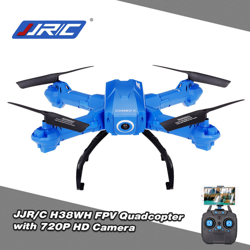 Original JJR / C H38WH Wifi FPV 720P HD 120 ° Camara gran angular Drone 2.4Ghz G-Sensor Altura de retencion Selfie RC Quadcopter RTF