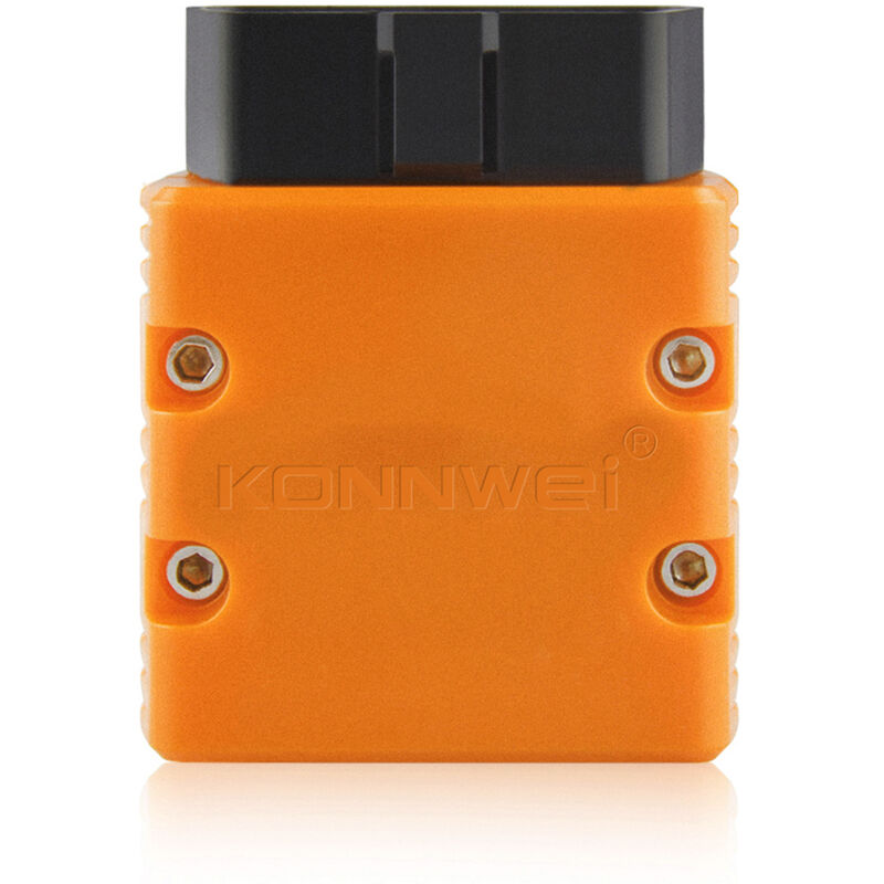 KONNWEI, Bluetooth 4.0 Car Troubleshooter Tester Scanner, para Android y Apple, naranja