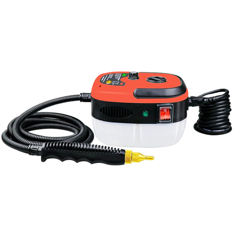 Limpiador de vapor portátil de alta temperatura limpiador de vapor eléctrico para aire acondicionado limpieza de campana de cocina 2500W 220V, rojo, UE