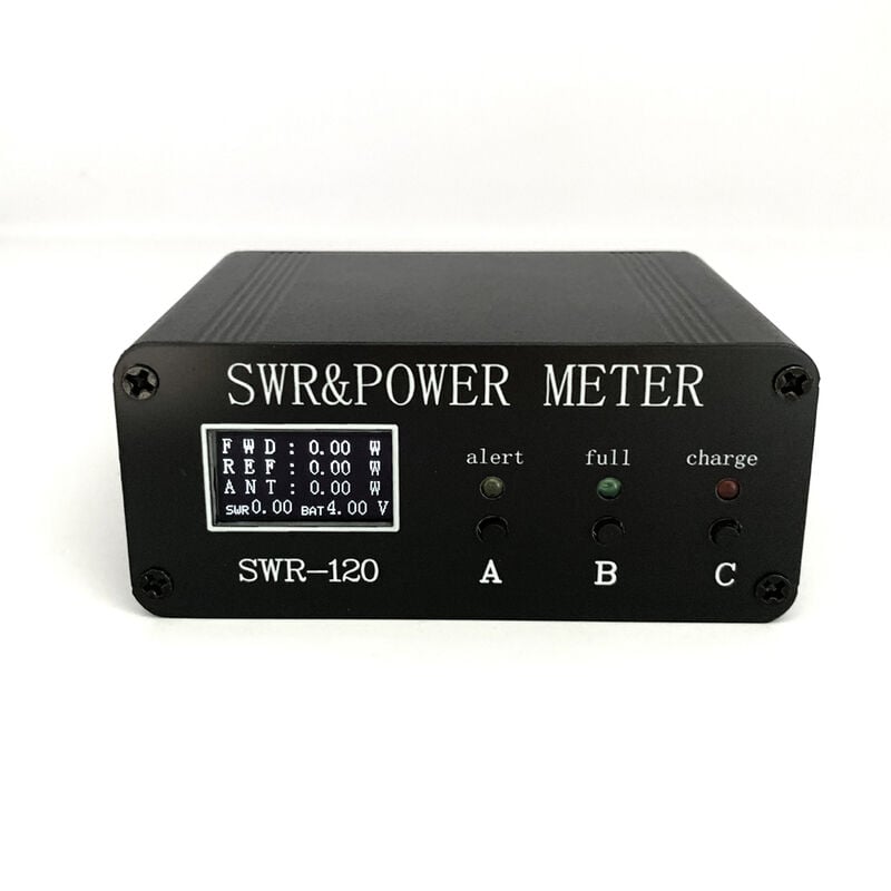 SWR-120 1.8MHz-50MHz 0.5W-120W Medidor de onda estacionaria Pantalla digital OLED SWR HF Medidor de ondas cortas Medidor de vatios de potencia, Multicolor