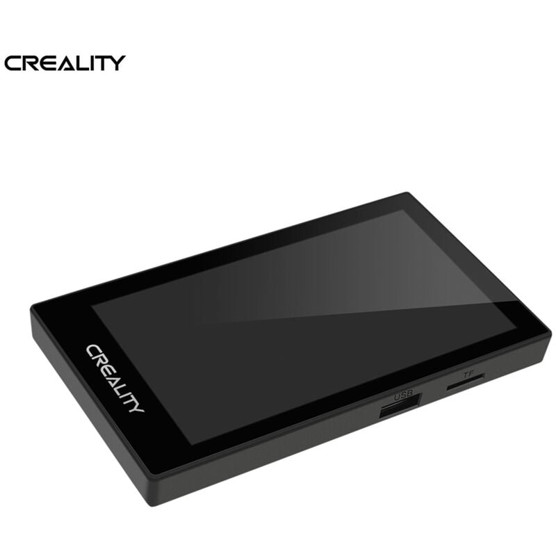 Creality 3D Pad Pantalla HD Pantalla táctil de 5 pulgadas para todas las impresoras 3D FDM con firmware Marlin 32 bits ARM9 Kernel Reanudar Detección de filamentos Admite más de 11 idiomas Efecto de textura animal para Ender3/Ender3 V2/ Ender5/ CR-10 Piezas de impresora 3D mejoradas, Negro