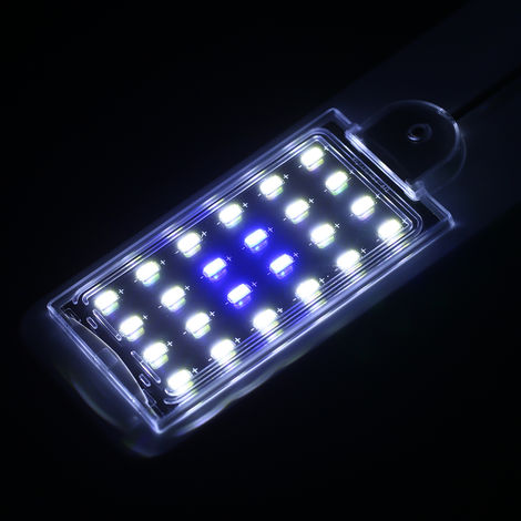 UEETEK Acuario iluminación con clip Pez Tank LED Lámpara Bombilla Luz Blanca 10 W 
