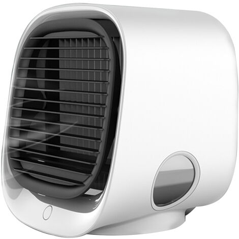 Escritorio de aire mas fresco del acondicionador de aire del ventilador, un escritorio pequeno ventilador USB, BLANCO