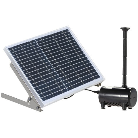 Ubbink Conjunto SolarMax 2500 con Panel Solar y Bomba Jardín Patio Accesorios
