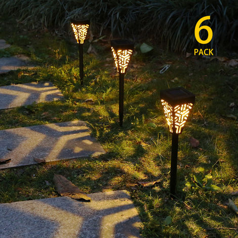 2er set LED solar-lámpara pathlight lámpara solar jardín-balcón-luces blanco 