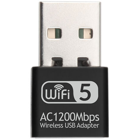 inteligente administración desconocido Tarjeta USB 2.4G 5G red inalambrica AC1200Mbps adaptador de banda dual WIFI  receptor RTL8812