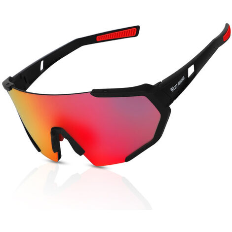 WEST BIKING Gafas de ciclismo que cambian de color Gafas de sol a prueba de Equipo Gafas de sol para montar al libre Gafas de miopia Negro