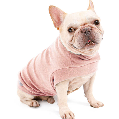Sueter para perros Camisa calida de invierno gatos Ropa para mascotas para perros pequenos y gatos, Rosa, pequena