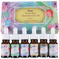 Aceites esenciales Aceite de aromaterapia Juego de regalo Paquete de 6 10 ML para difusor Humidificador Masaje Aromaterapia Relajacion Hogar Oficina, 6 piezas