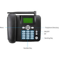 Telefono inalambrico fijo Telefono de escritorio 4G Soporte GSM  850/900/1800/1900 MHZ Tarjeta SIM