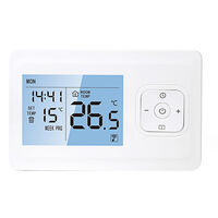 controlador de temperatura RF LCD digital para caldera de pared y temperatura cómoda Termostato de calefacción inalámbrico
