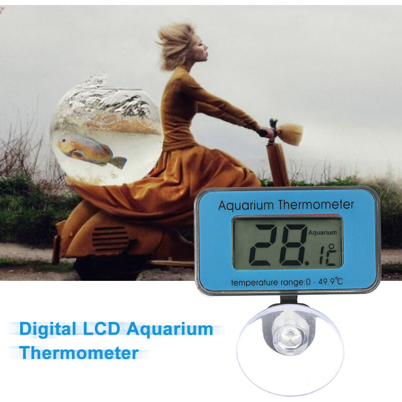 Display digitale elettronico termometro digitale serbatoio pesci refrigeratore misuratore di temperatura dellacqua termometro sonda impermeabile nero 