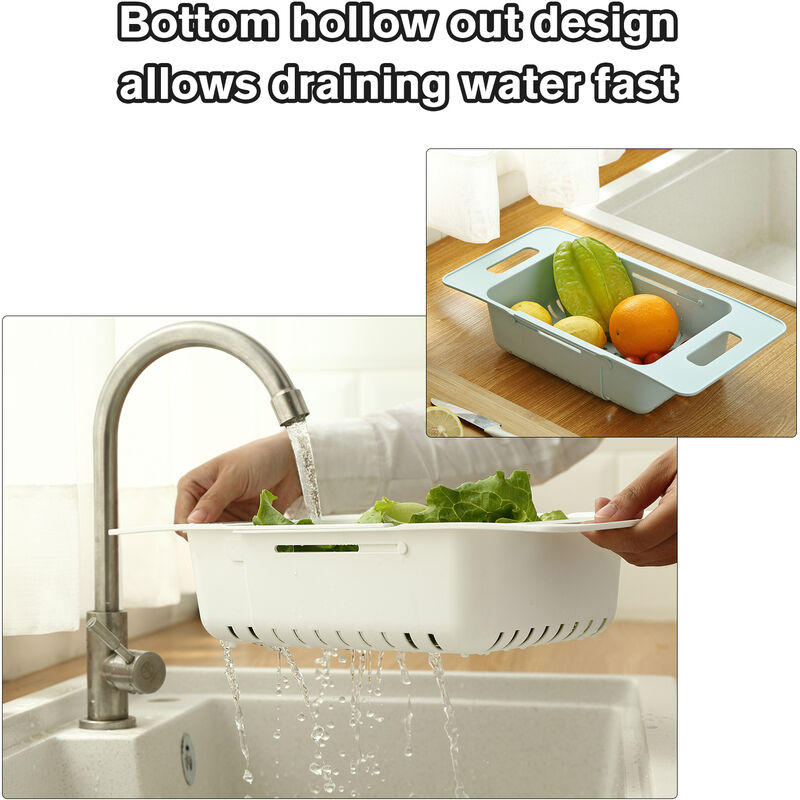 filtro per la cucina e la casa per frutta e verdura Scolapasta angolare per lavello da cucina cestello di scarico in plastica Deusa 