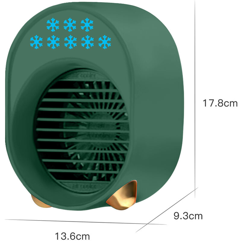 Raffreddatore dAria,radiatore Aria Ventola Bladeless,condizionatore dAria Ventola Raffredamento Sicurezza di Ioni Negativi Ventilatore A Torre,Ventilatore Muto-Blu 16inch 