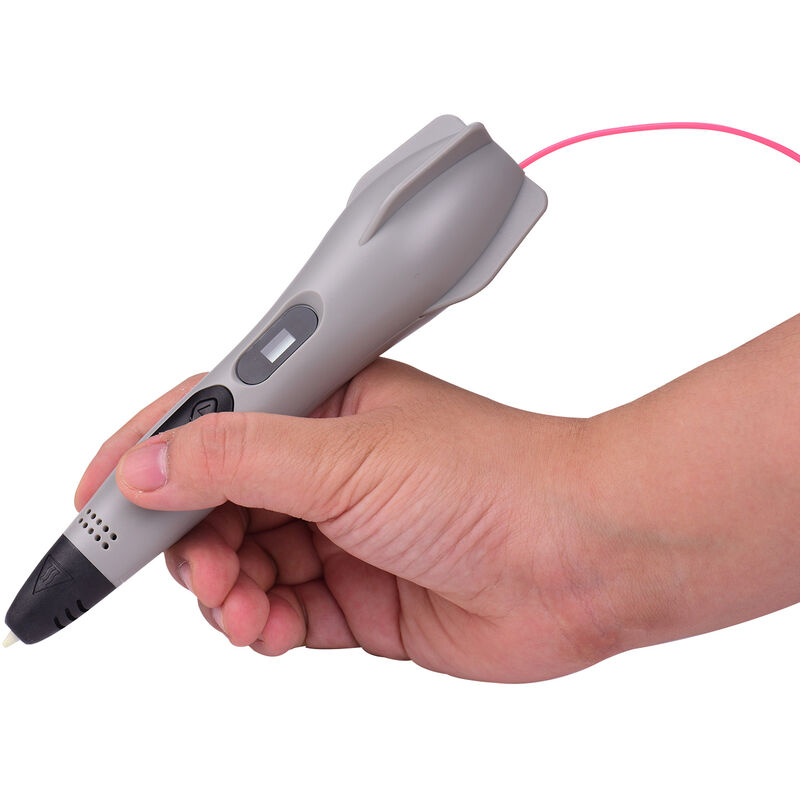 temperatura/velocità regolabile penna 3D per bambini e adulti penna di stampa 3D compatibile con PLA e schermo LCD Penna 3D con 9 colori a filamento piatto regalo 