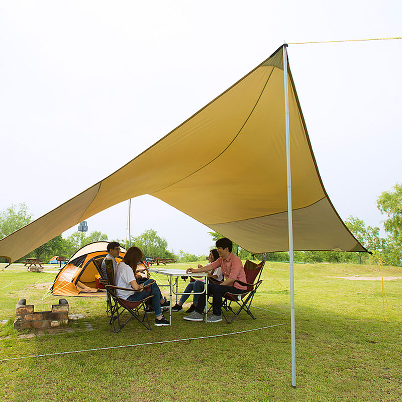 Ruiqas 4 Pali per Tenda da 9 Metri Kit Palo Regolabile di Ricambio per Telone da Campeggio 