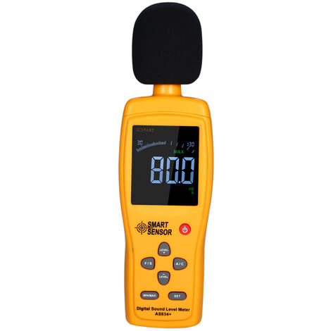REGNO Unito digitale Fonometro Misuratore Rumore Decibel 30-130dB Misura Tester Monitor 
