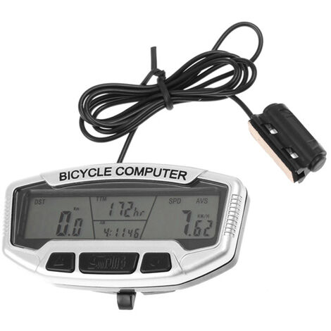 Retroilluminazione LCD Bici Computer Tachimetro Contachilometri Bicicletta Ciclismo Impermeabile BT 