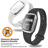 Peachi Braccialetto Repellente per zanzare Portatile Batteria USB Impermeabile Orologio Repellente per zanzare Campeggio Anti-zanzare per Bambini-B 