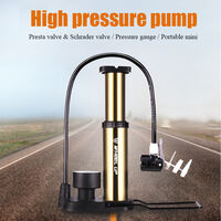 Pompa gonfiaggio alta pressione con manometro per bicicletta 