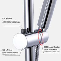 Staffa di attacco per soffione della doccia ABS Supporto per doccia orientabile