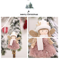 GIARDINO Fata Elfo Porta Albero di Natale 4cm casa delle bambole artigianato 