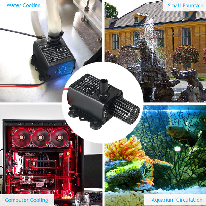 B509 Wasserpumpe Minipumpe Hmax 300cm DC 12V Kunststoff Brunnen Aquarium Für 5W 