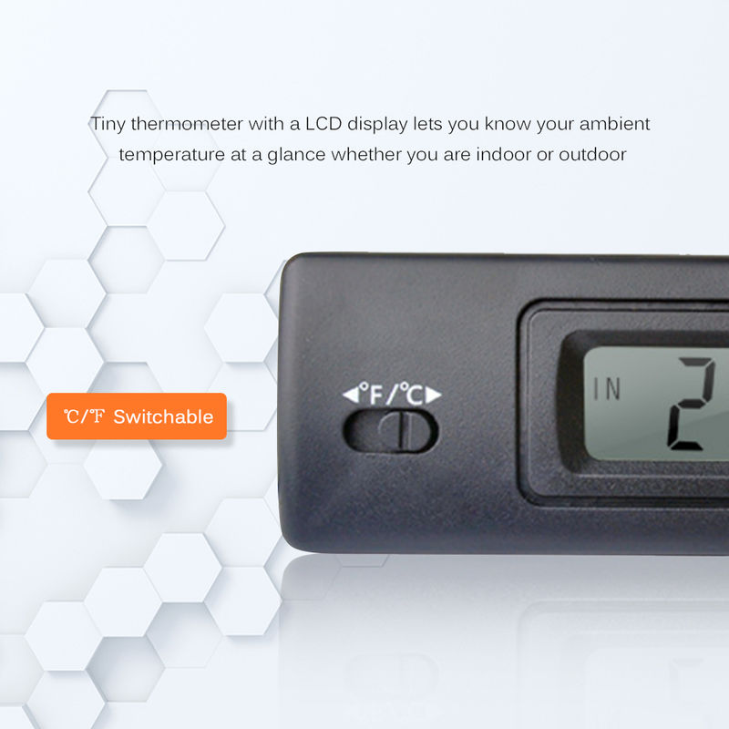 Auto-Digital-Thermometer w 2 Sonden Auto Innenraum externen Temperaturmes 