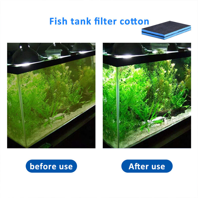 2/4cm 50*50cm Filterschwamm Filterschaum Filtermatte Aquarium Fisch Tank Matte# 