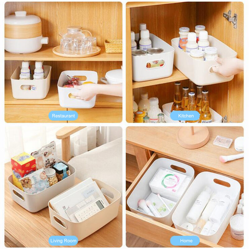 Aufbewahrungsbox Kunststoffkorb Küche Desktop Diverses Snack Kosmetikbehälter 