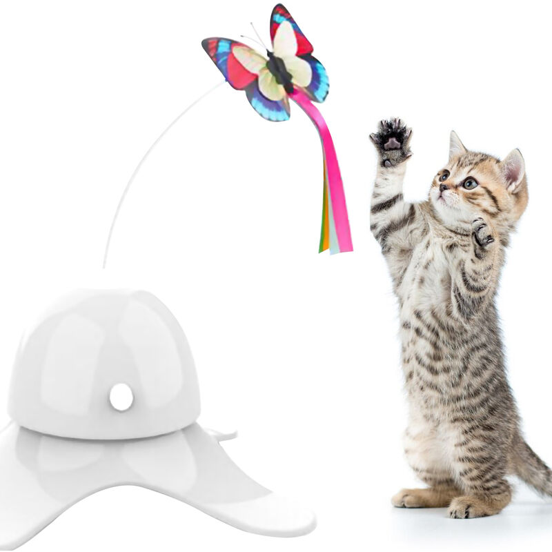 Interaktives Katzenspielzeug elektrisches 360° Stummspielzeug Katzen,rotierende 