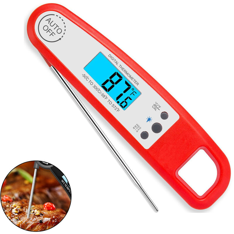 magnetisch BBQ Thermometer Faltbare Digitale Fleischthermometer Lebensmittel 
