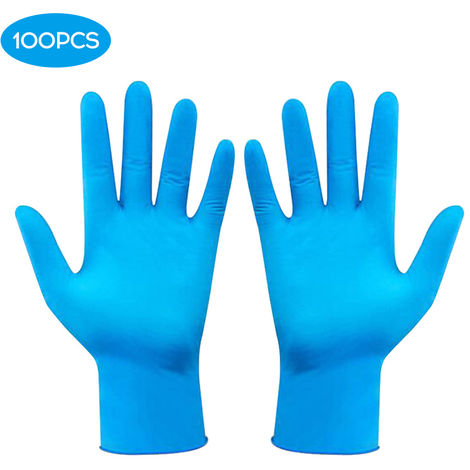 100pc Persönliche Schutz Handschuhe Nitril Wegwerf Handschuhe Rutschfest Gloves 