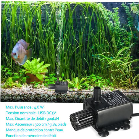 Weiß DC 5V Aquarium Pumpe Förderpumpe USB Mini Brushless Wasserpumpe Tauchpumpe 
