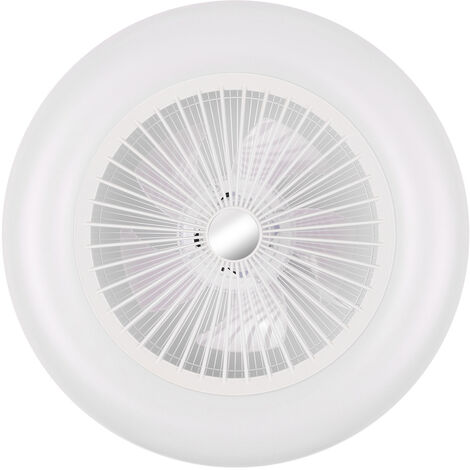 Deckenventilatoren Mit Beleuchtung Led-Lampe, 36W 200-240V, Weiß - weiß